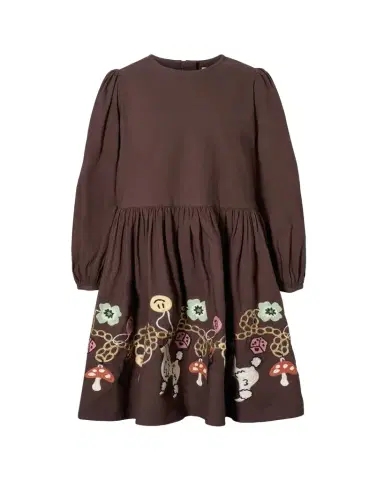 Molo Girl's Camma Embroidered Organic Cotton Dress, Size 3-6 | Thumbnail 1