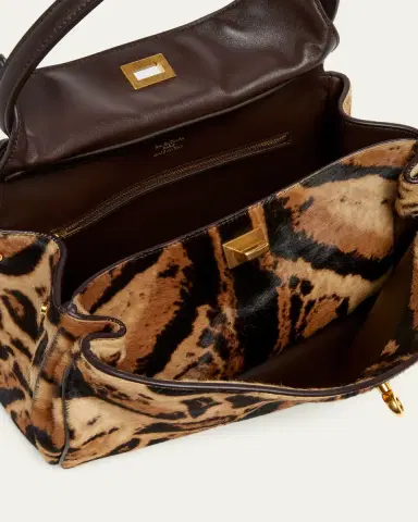 Balenciaga Rodeo Small Animal-Print Calf Hair Top-Handle Bag | Thumbnail 4 Balenciaga Rodeo Small Animal-Print Calf Hair Top-Handle Bag | Thumbnail 4