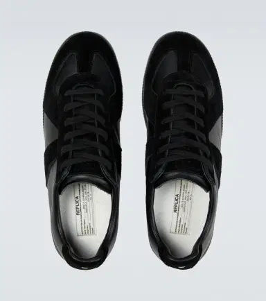 Maison Margiela Replica leather and suede sneakers | Thumbnail 3