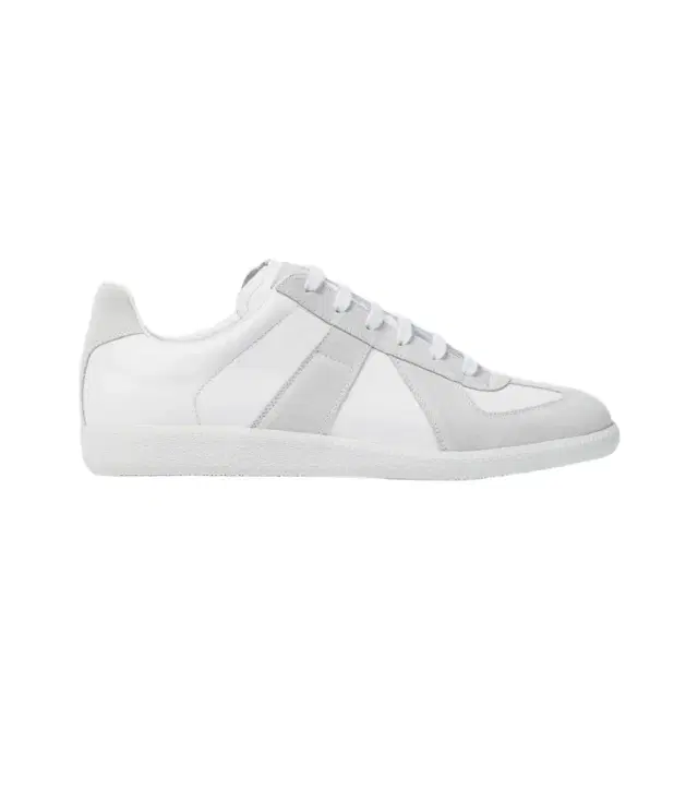 Maison Margiela Replica leather and suede sneakers