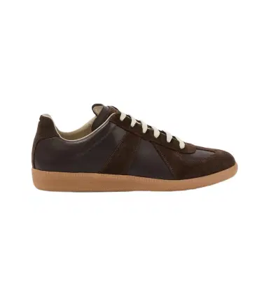 Maison Margiela Replica leather and suede sneakers | Thumbnail 1