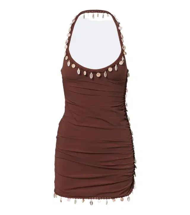 Christopher Esber Beach Quartz embellished jersey minidress