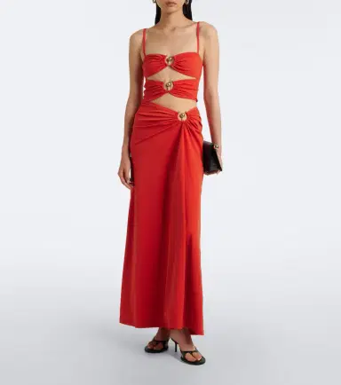 Christopher Esber Orbit gathered cutout maxi dress | Thumbnail 5