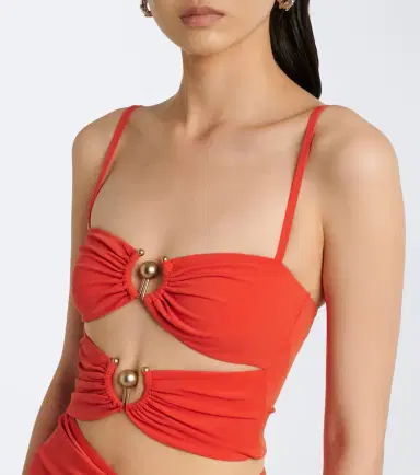 Christopher Esber Orbit gathered cutout maxi dress | Thumbnail 6