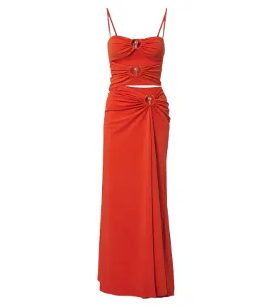 Christopher Esber Orbit gathered cutout maxi dress | Thumbnail 1