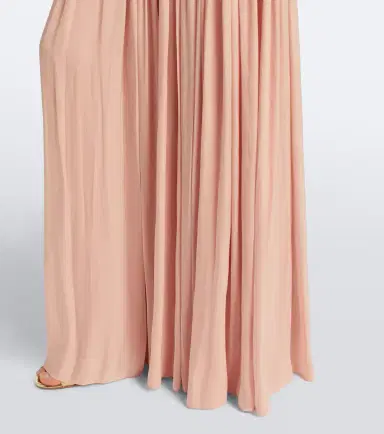 Costarellos Ruched Lurex georgette gown | Thumbnail 3