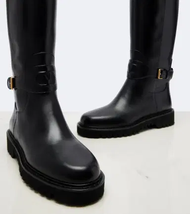 Valentino Garavani VLogo leather knee-high boots | Thumbnail 4