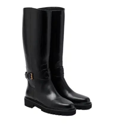 Valentino Garavani VLogo leather knee-high boots | Thumbnail 1