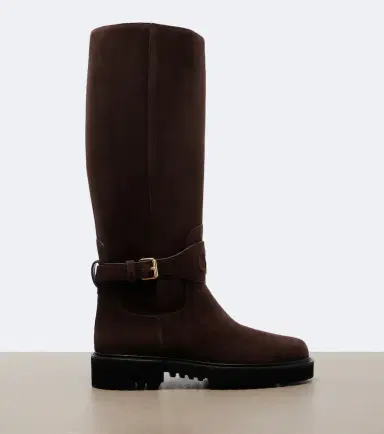 Valentino Garavani VLogo suede knee-high boots | Thumbnail 4 Valentino Garavani VLogo suede knee-high boots | Thumbnail 4
