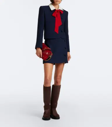 Valentino Garavani VLogo suede knee-high boots | Thumbnail 6 Valentino Garavani VLogo suede knee-high boots | Thumbnail 6