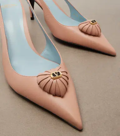 Valentino Garavani Caur Royal leather slingback pumps | Thumbnail 2