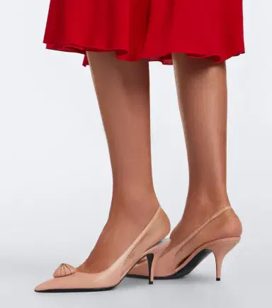 Valentino Garavani Caur Royal leather slingback pumps | Thumbnail 6