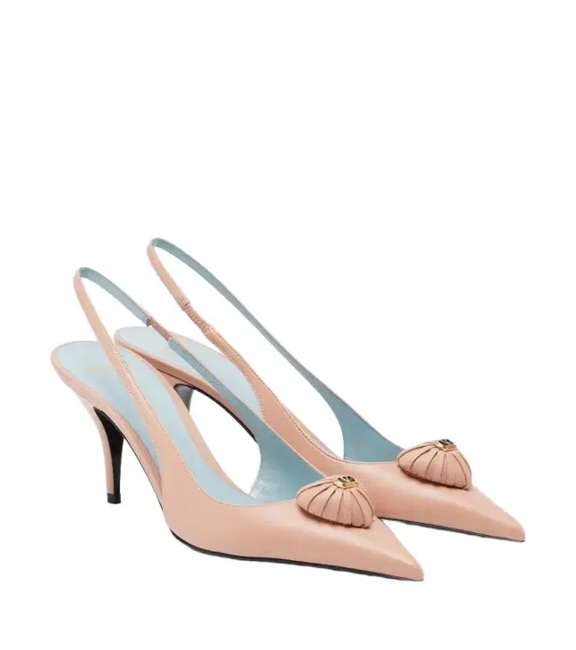 Valentino Garavani Caur Royal leather slingback pumps