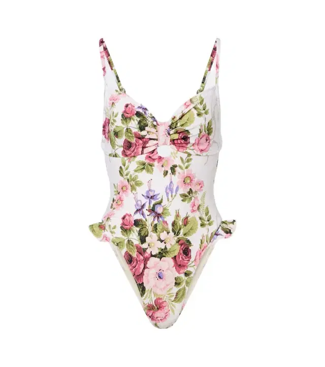 Montce Devin floral ruffled swimsuit