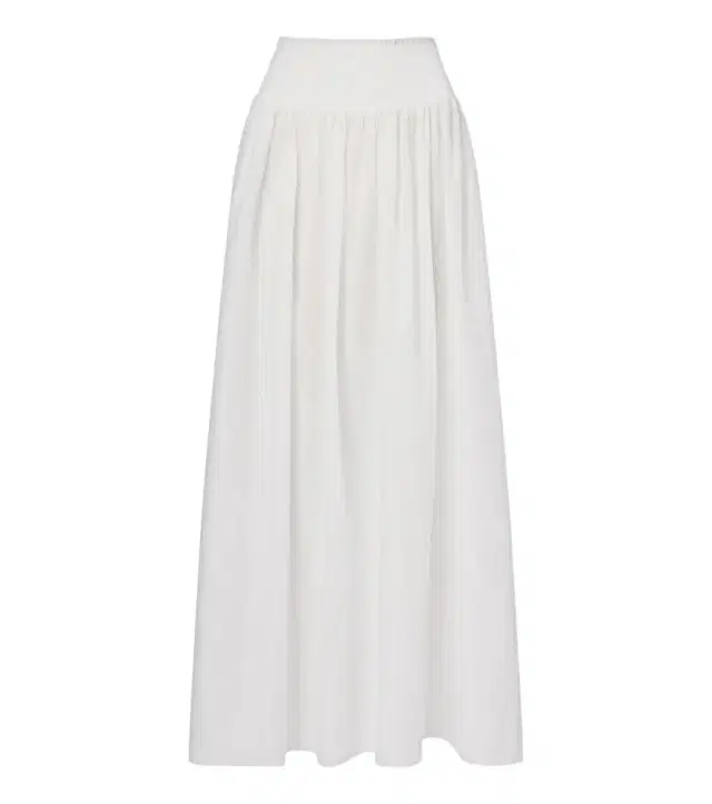 Millie cotton poplin maxi skirt