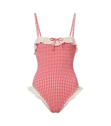 Montce Jacelyn gingham ruffled swimsuit | Thumbnail 1