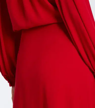 Valentino Silk georgette midi skirt | Thumbnail 3 Valentino Silk georgette midi skirt | Thumbnail 3