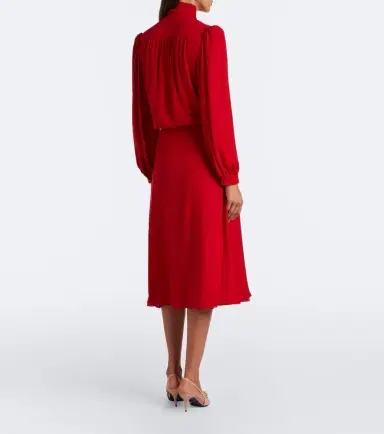 Valentino Silk georgette midi skirt | Thumbnail 5 Valentino Silk georgette midi skirt | Thumbnail 5