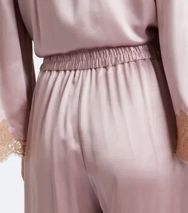 Valentino Silk crêpe satin wide-leg pants | Thumbnail 4 Valentino Silk crêpe satin wide-leg pants | Thumbnail 4