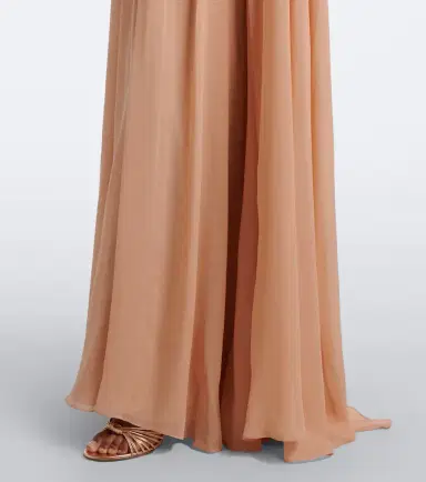 Elie Saab Embellished plissé one-shoulder silk gown | Thumbnail 5