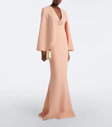 Elie Saab Embellished caped cady gown | Thumbnail 3 Elie Saab Embellished caped cady gown | Thumbnail 3