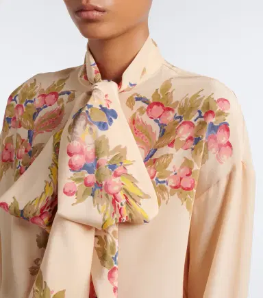 Etro Floral silk crêpe de chine blouse | Thumbnail 2