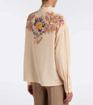 Etro Floral silk crêpe de chine blouse | Thumbnail 5