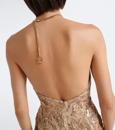 Elie Saab Sequined halteneck tulle gown | Thumbnail 3 Elie Saab Sequined halteneck tulle gown | Thumbnail 3