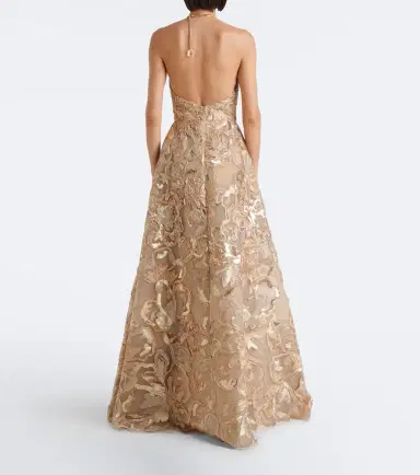 Elie Saab Sequined halteneck tulle gown | Thumbnail 5 Elie Saab Sequined halteneck tulle gown | Thumbnail 5