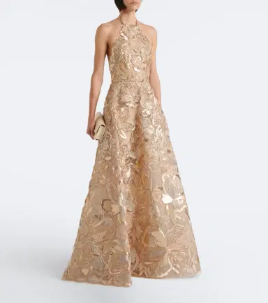 Elie Saab Sequined halteneck tulle gown | Thumbnail 6 Elie Saab Sequined halteneck tulle gown | Thumbnail 6