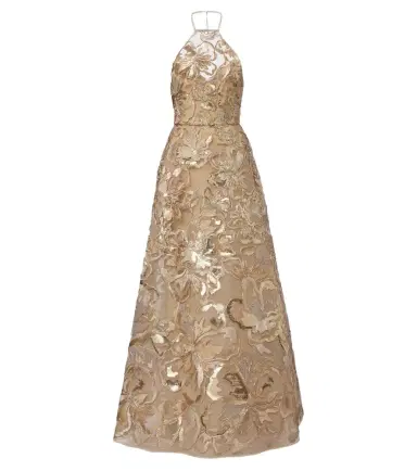 Elie Saab Sequined halteneck tulle gown | Thumbnail 1 Elie Saab Sequined halteneck tulle gown | Thumbnail 1