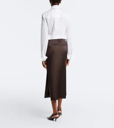Sportmax Satin midi skirt | Thumbnail 5 Sportmax Satin midi skirt | Thumbnail 5