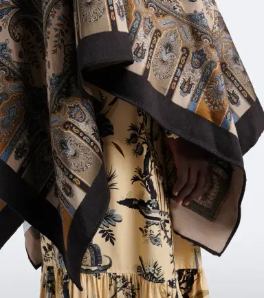 Etro Paisley jacquard wool-blend shawl | Thumbnail 2