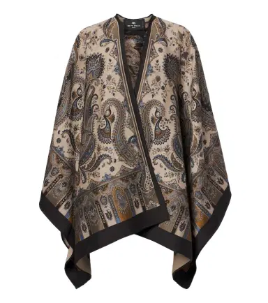 Etro Paisley jacquard wool-blend shawl | Thumbnail 1