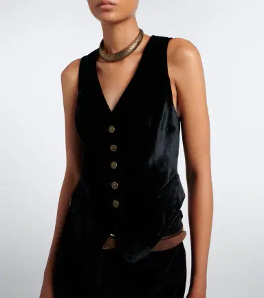 Etro Pegaso velvet vest | Thumbnail 4