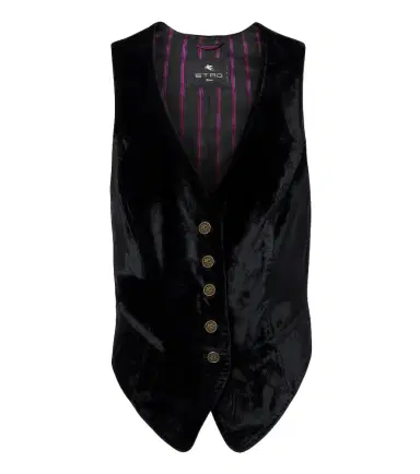 Etro Pegaso velvet vest | Thumbnail 1