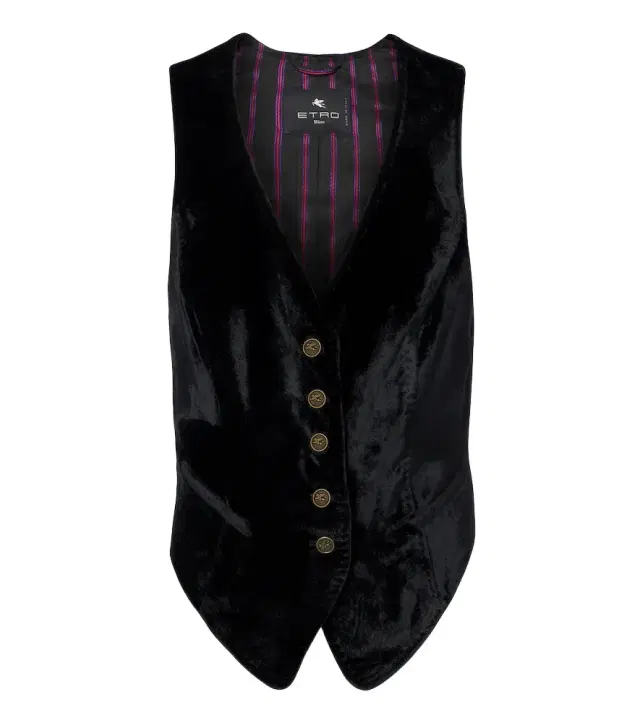 Etro Pegaso velvet vest