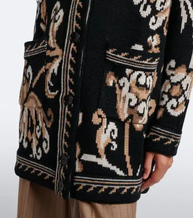 Etro Jacquard wool cardigan | Thumbnail 3