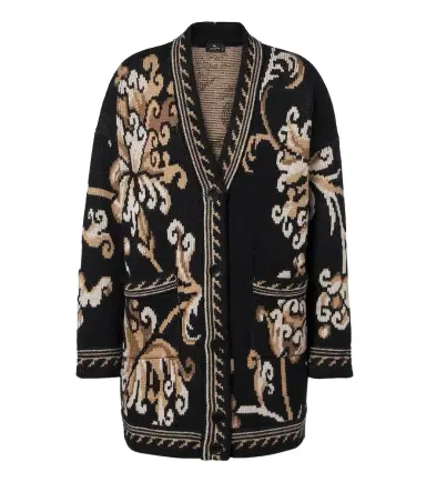 Etro Jacquard wool cardigan | Thumbnail 1