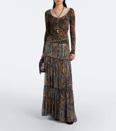 Etro Paisley silk-blend tiered maxi skirt | Thumbnail 5 Etro Paisley silk-blend tiered maxi skirt | Thumbnail 5