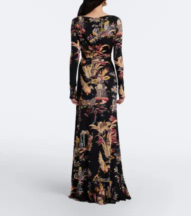 Etro Printed jersey maxi dress | Thumbnail 3 Etro Printed jersey maxi dress | Thumbnail 3