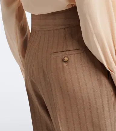 Etro Striped wool wide-leg pants | Thumbnail 3