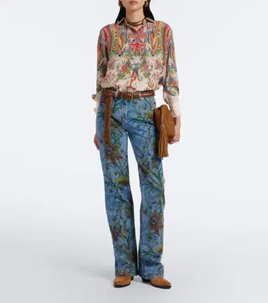 Etro Floral flared jeans | Thumbnail 2