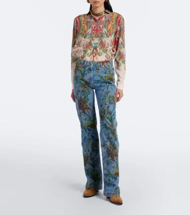 Etro Floral flared jeans | Thumbnail 6