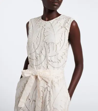 Etro Belted giupure lace cotton maxi dress | Thumbnail 3