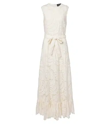 Etro Belted giupure lace cotton maxi dress | Thumbnail 1