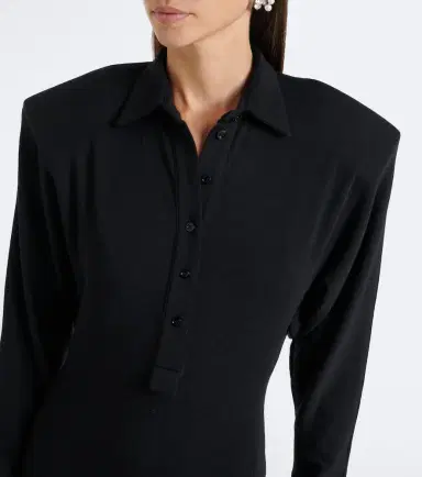 Mugler Wool-blend polo sweater | Thumbnail 5 Mugler Wool-blend polo sweater | Thumbnail 5