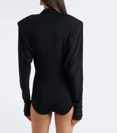 Mugler Wool-blend polo sweater | Thumbnail 7 Mugler Wool-blend polo sweater | Thumbnail 7