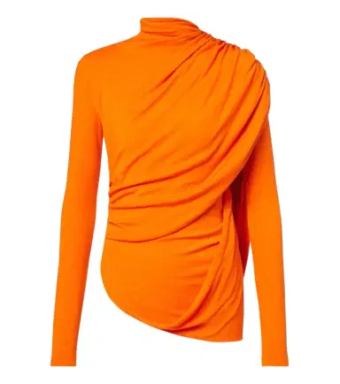 Mugler Caped wool-blend top | Thumbnail 1