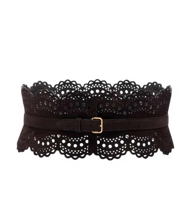Alaia Alaïa Vienne suede corset belt